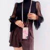 FUNDA CROSSBODY IPHONE PINK