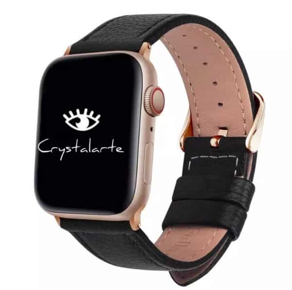 CORREA CUERO NEGRA APPLE WATCH