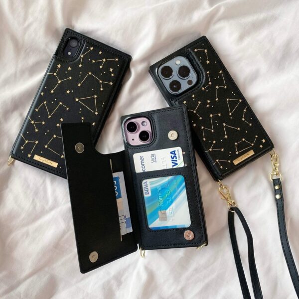 FUNDA WALLET CROSSBODY CONSTELACIONES IPHONE
