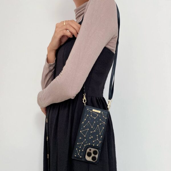 FUNDA WALLET CROSSBODY CONSTELACIONES IPHONE