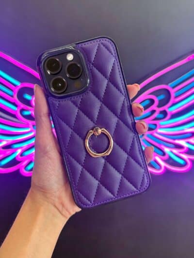 Funda morada anillo iPhone